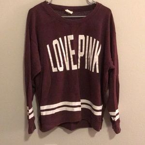 PINK jersey style sweater